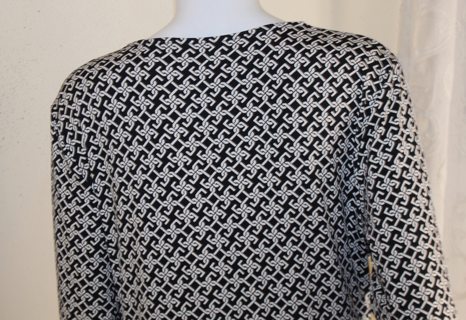 Talbots Sz XL Faux Wrap 92% Nylon 8% Spandex Lux Stretch Knit Dress