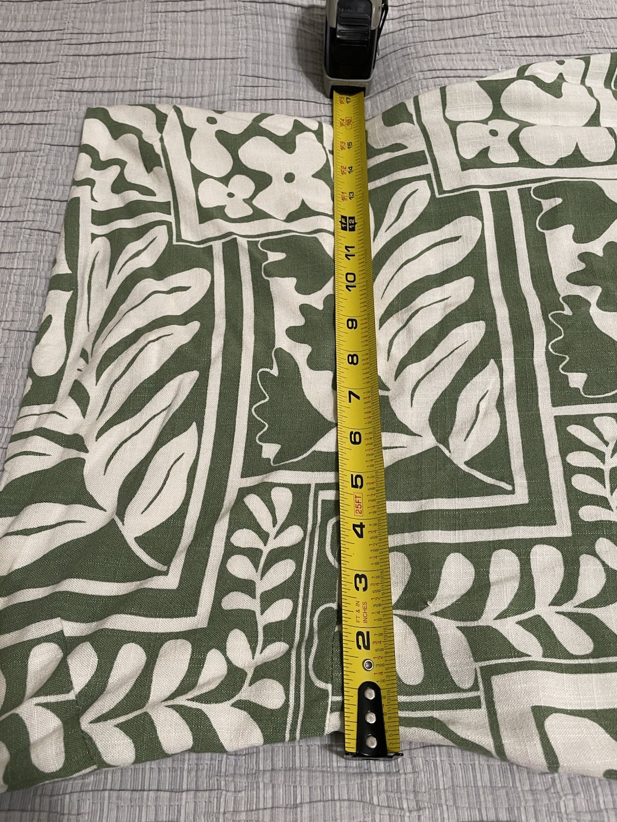 Paper Heart Strapless Linen Blend Maxi Dress Lg Green White Resort Vacation EUC