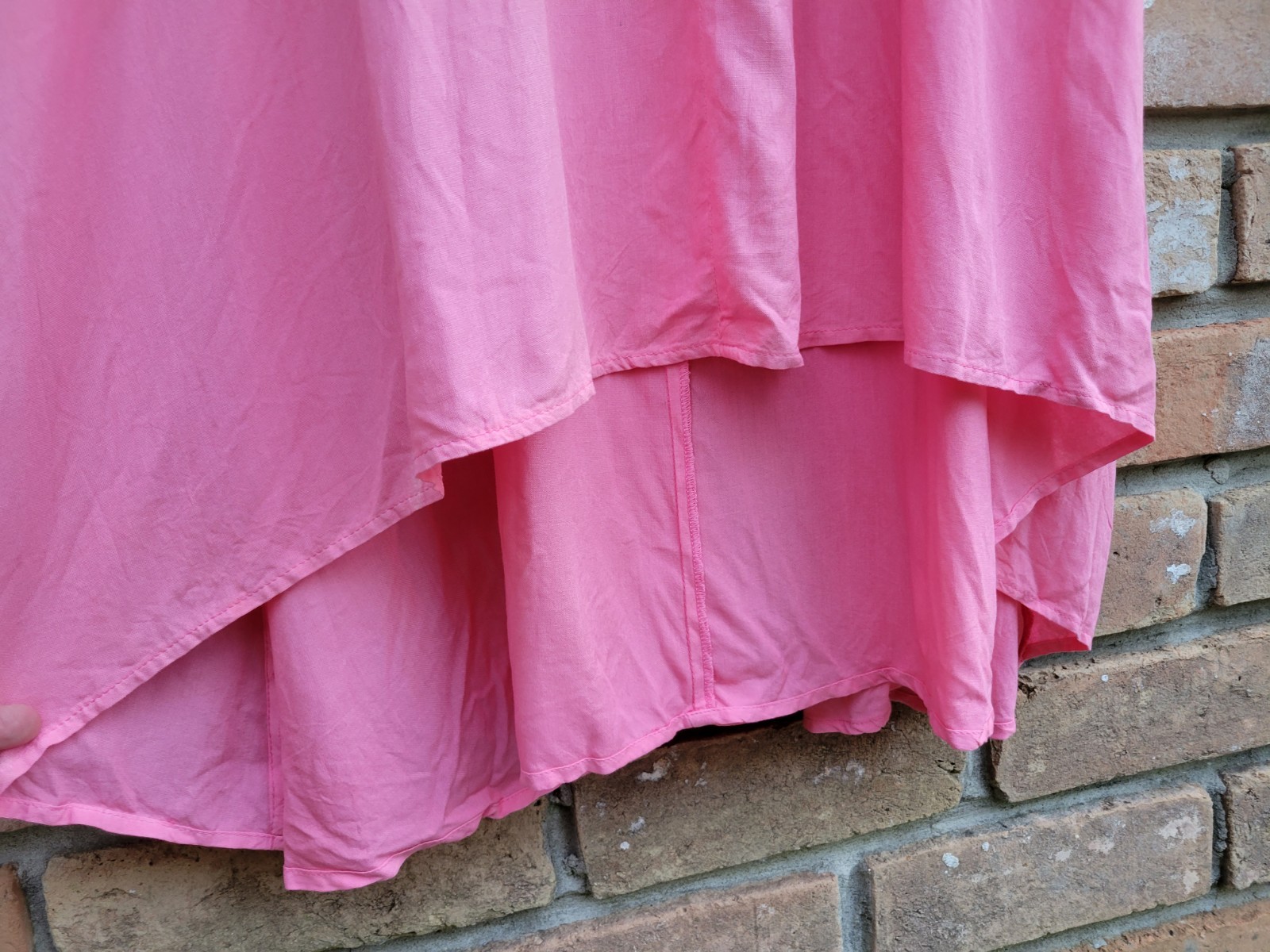NWT Mud Pie Women’s Malone Tie Dye Maxi Pink Dress Sz Large Pockets *Read*