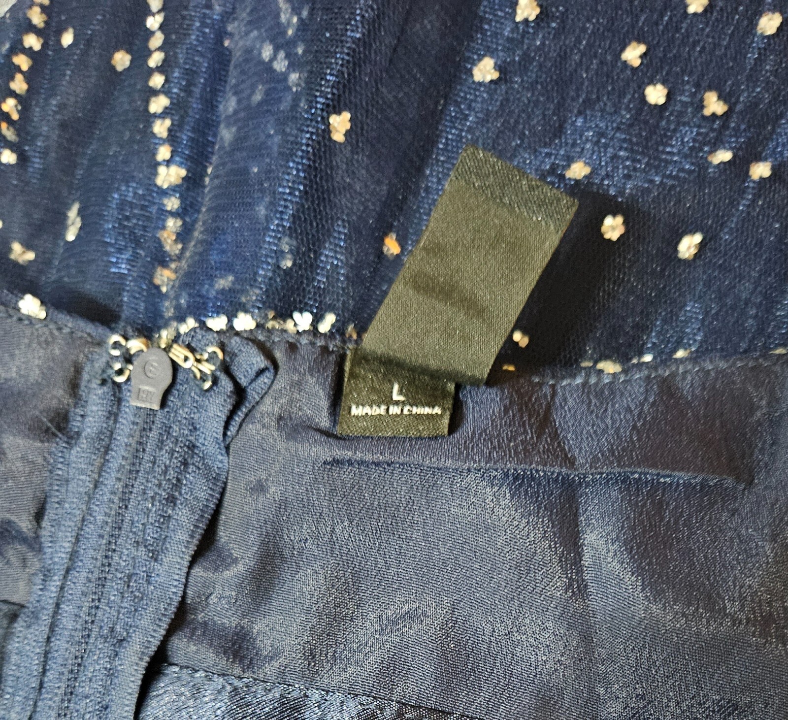 WINDSOR Strappy Sparkly Blue Mini Dress Formal Size Large