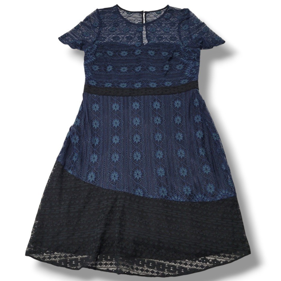 Kensie Dress Size 12 Women’s Fit & Flare Dress Lace Overlay Dress Cocktail Dress