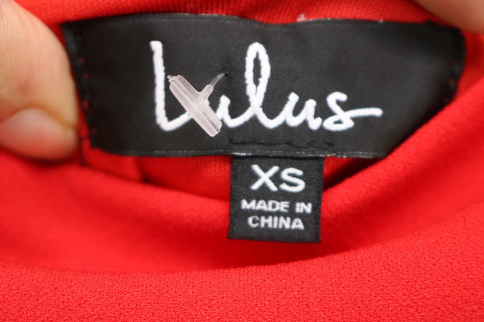 LuLus Red Cut-Out Dress-Size XS-New without Tags-Bow-Straps-Empire Waist-Lined