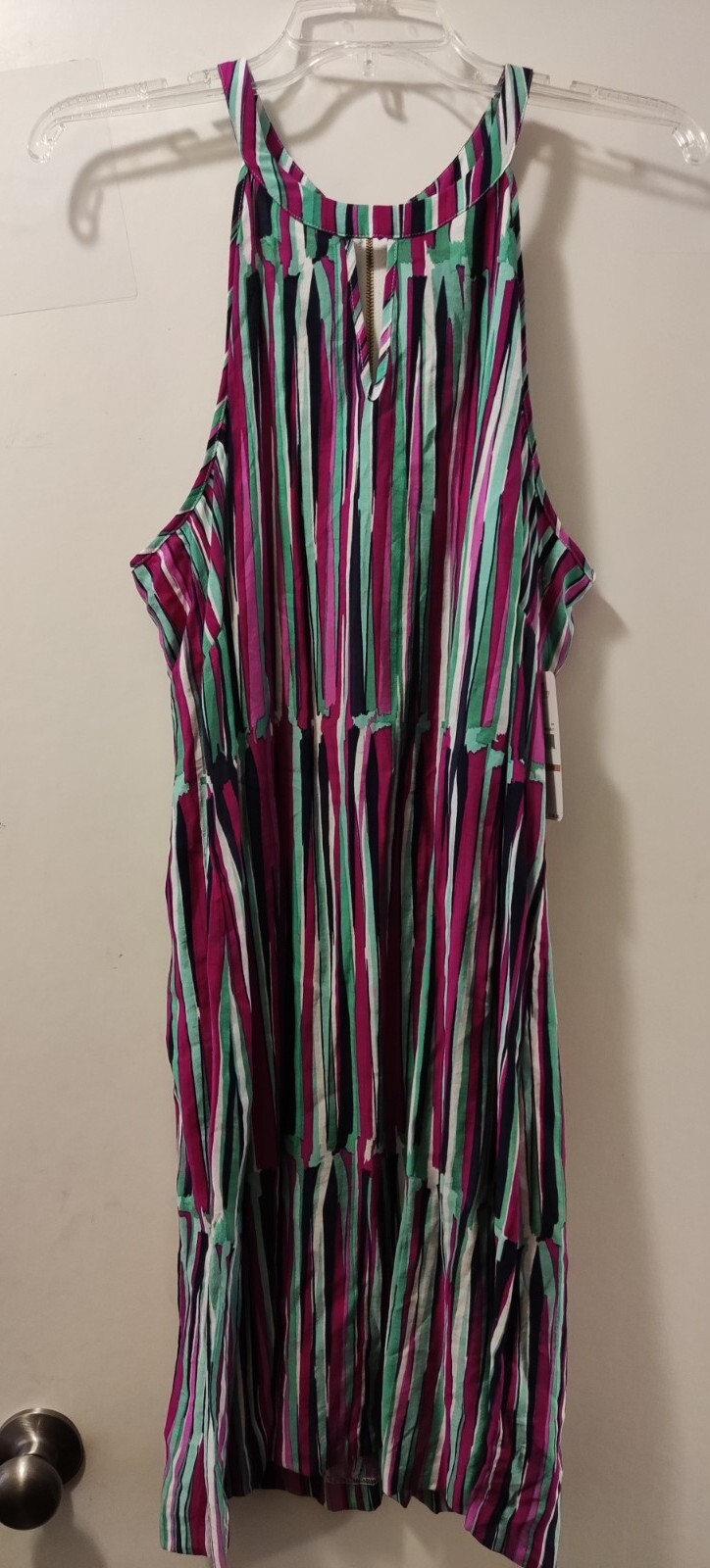 Laundry By Shelly Segal Women’s Striped Summer Dress Size 12. P-T-P:18.5in