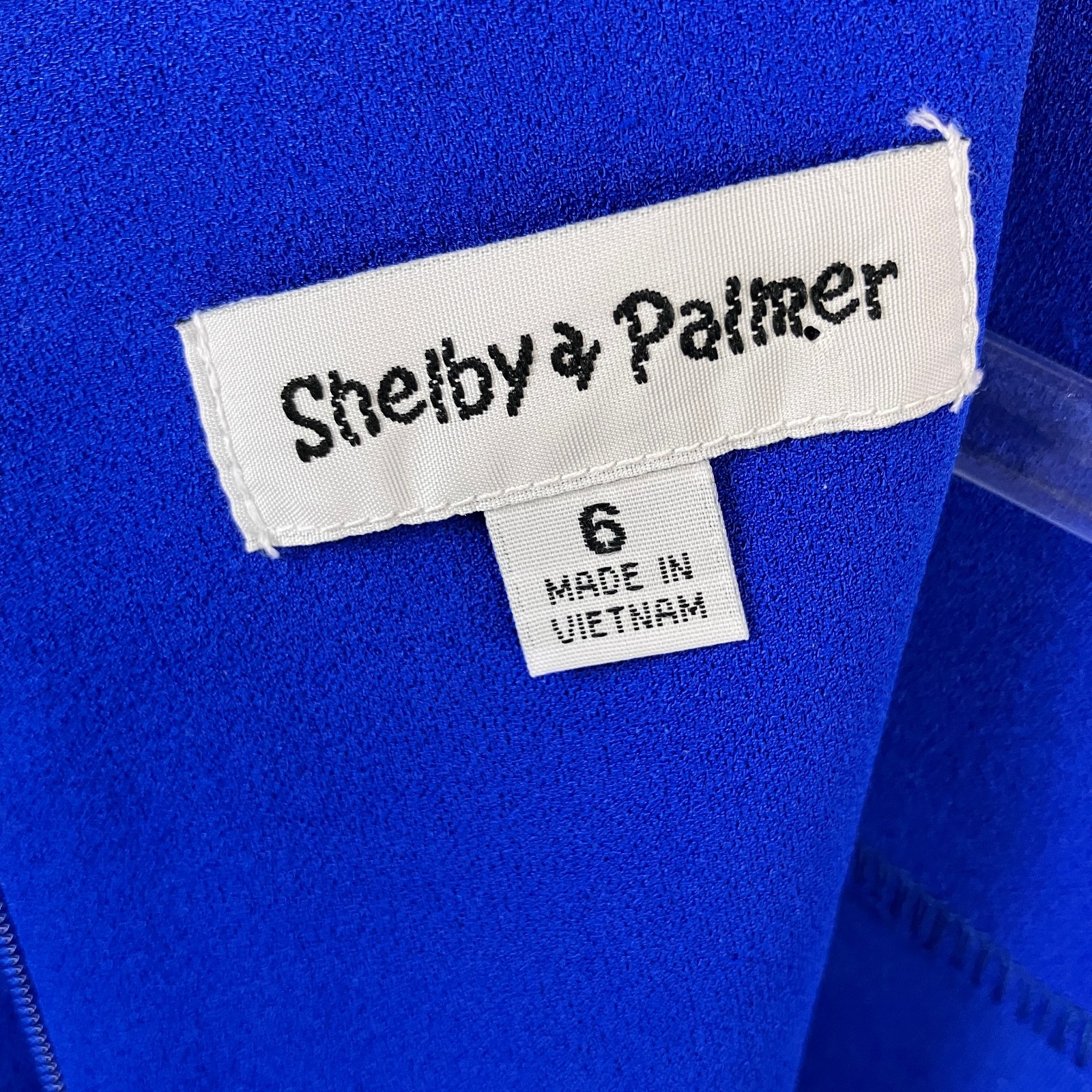 Shelby & Palmer Women’s Sheath Dress Size 6 Vibrant Blue Puff Sleeve Stretch NWT