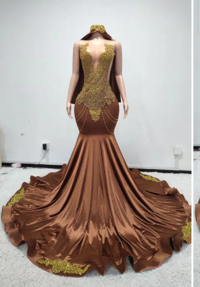 Red Custom Prom dress — True to size Medium — Only worn once