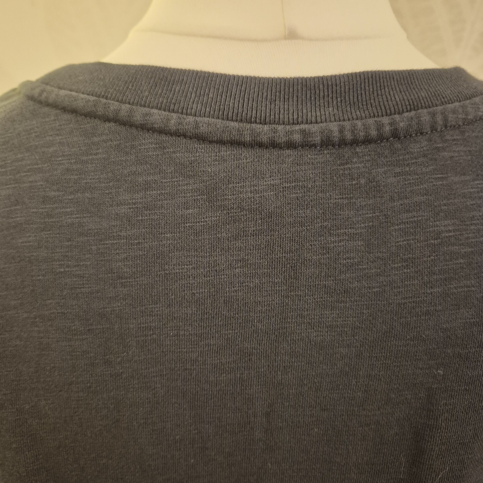 Oliver Bonas Size 12 Dark Grey Casual Mini Dress Comfy Winter Spring 3/4 Sleeve