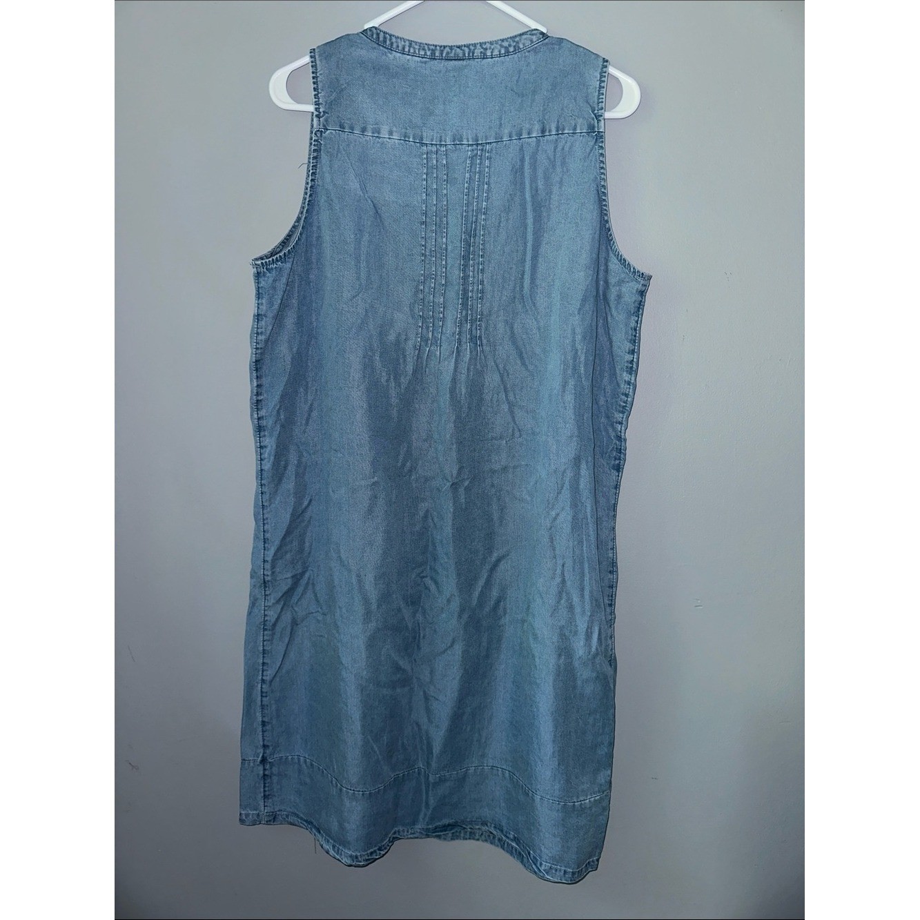 Coldwater Creek NWT Denim Midi Dress blue women’s size medium