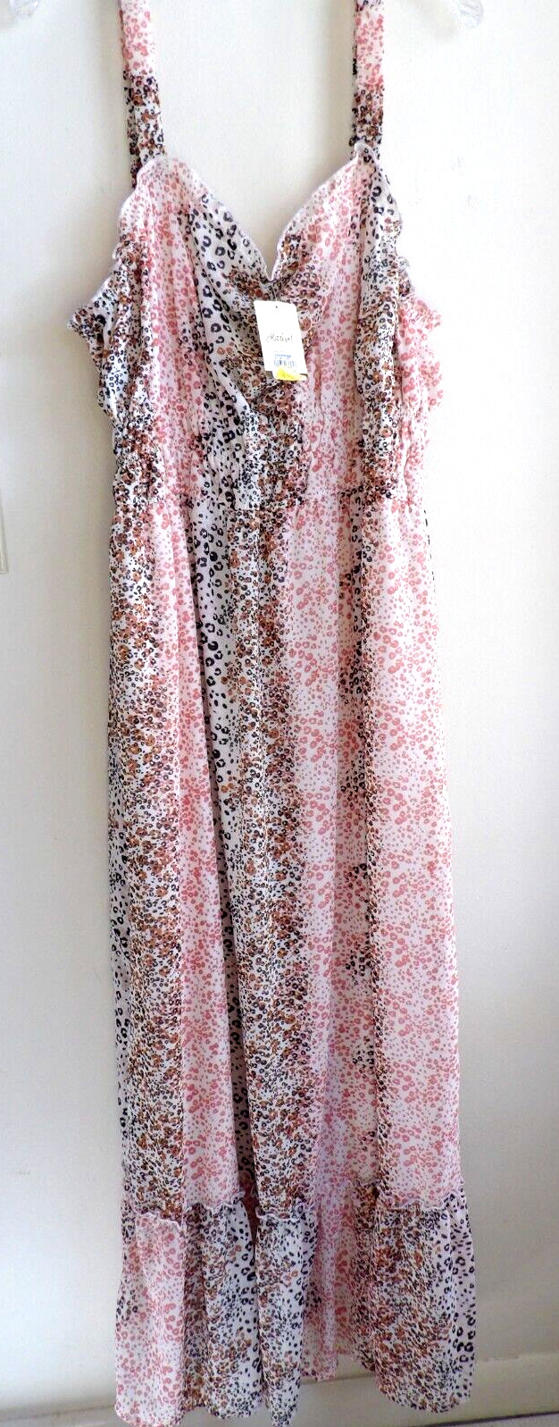 MARISOL WOMEN’S MULTICOLOR SLEEVELESS MAXI DRESS 2X NWT