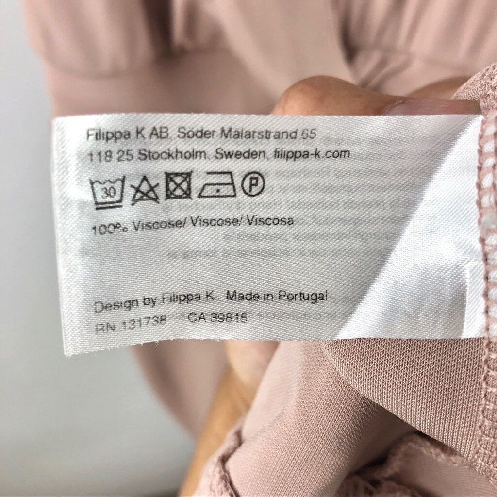 FILIPPA K Dusty Pink Viscose Drape Tank Dress XS
