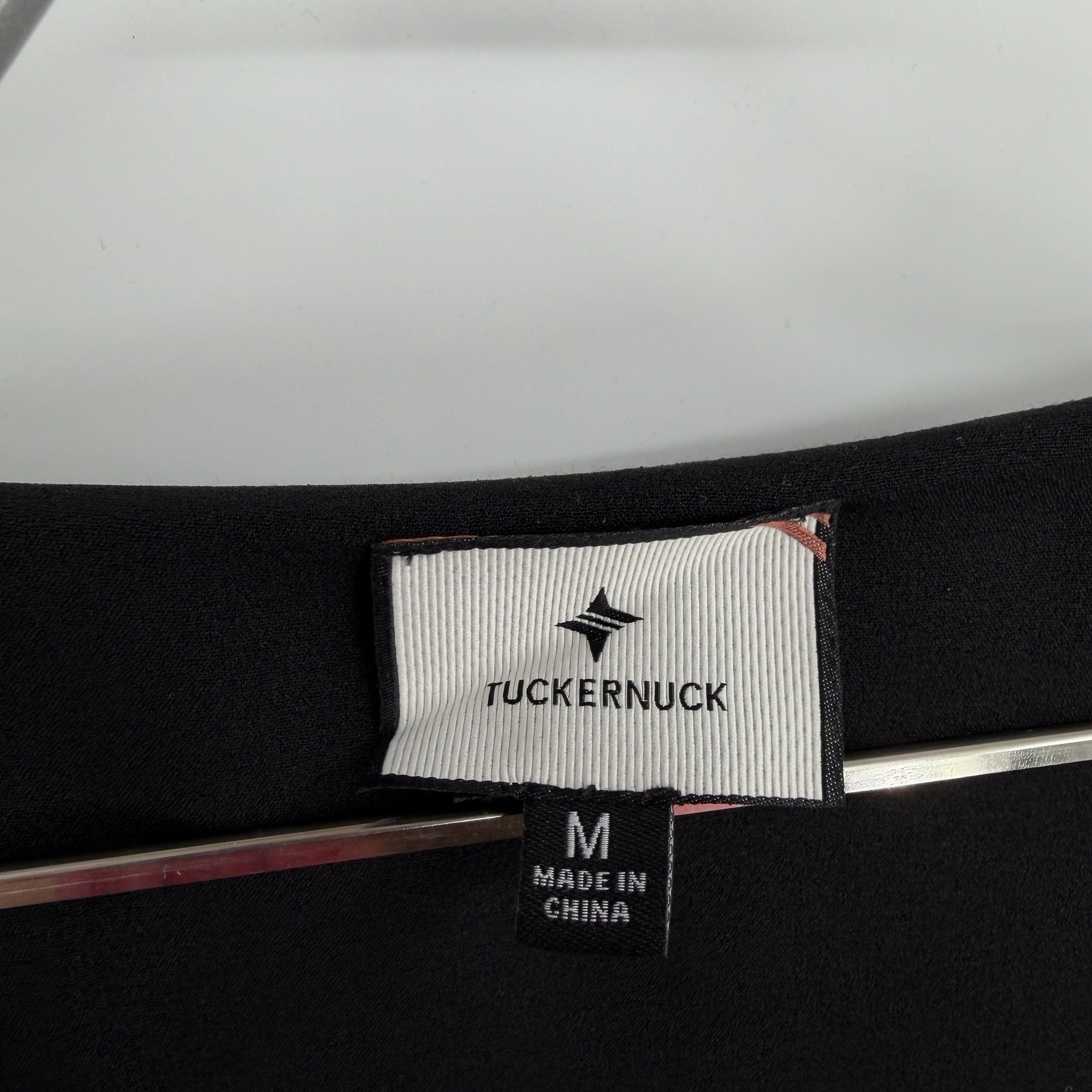 Tuckernuck Black Long Sleeve Middleton Dress sz M Mini Shift A-Line Square Neck