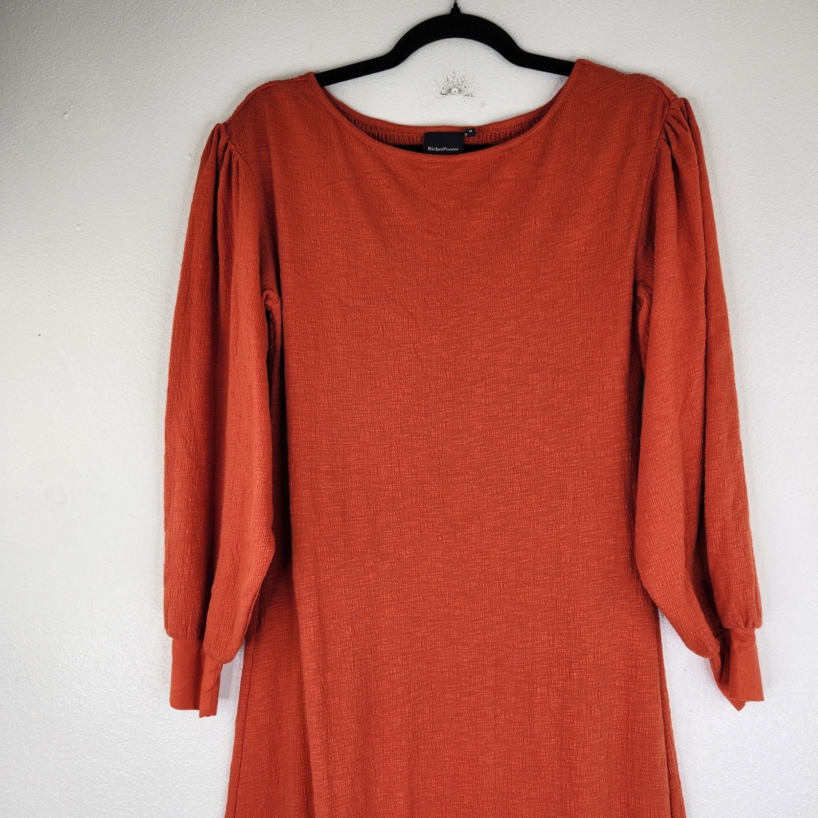 Richer Poorer Pumpkin Maxi Balloon Sleeve Dress Women’s Medium Boho Bohemian