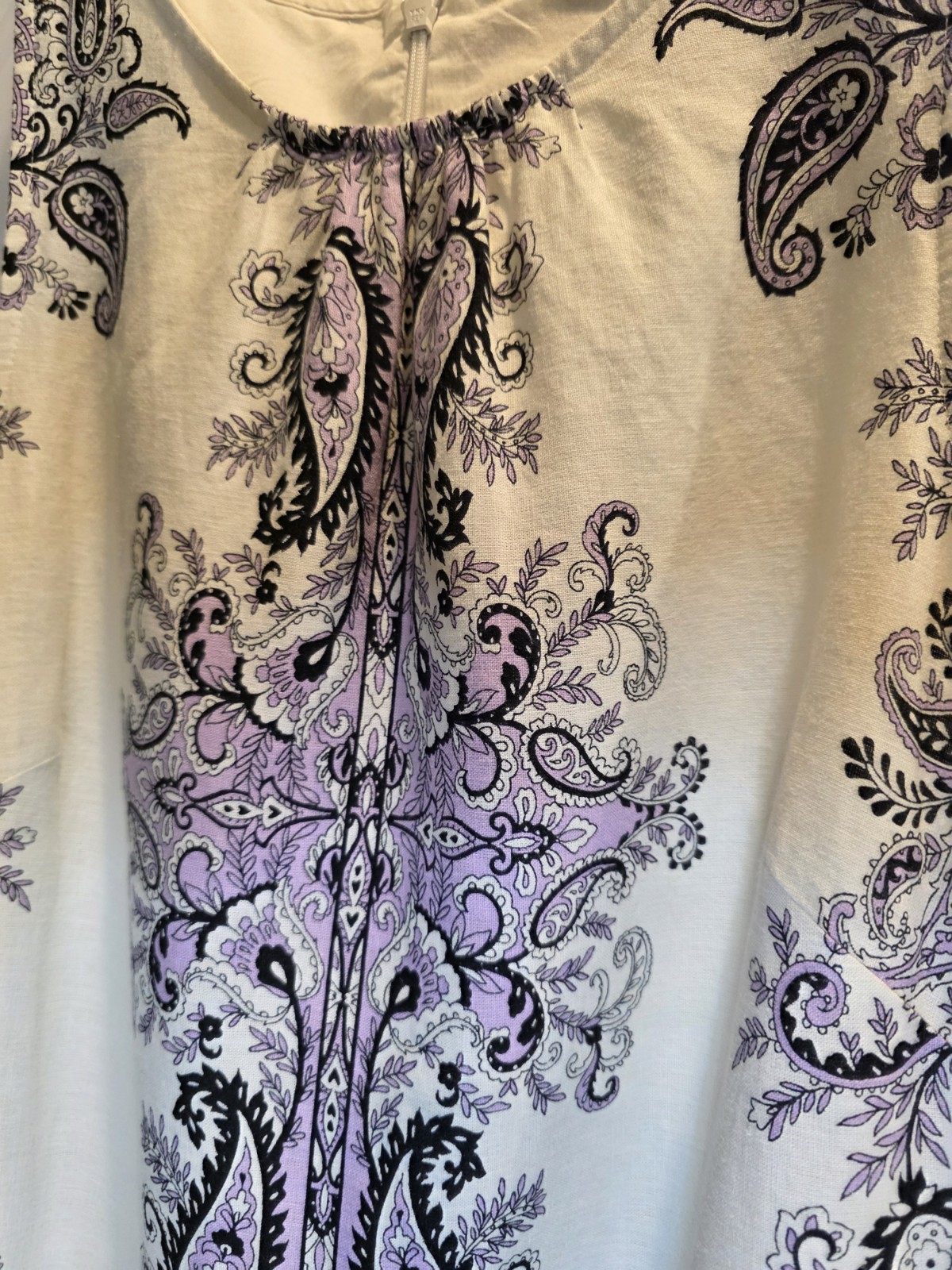 Loft Linen Blend Lace Trim Sheath Dress 12 Sleeveless Round Neck
