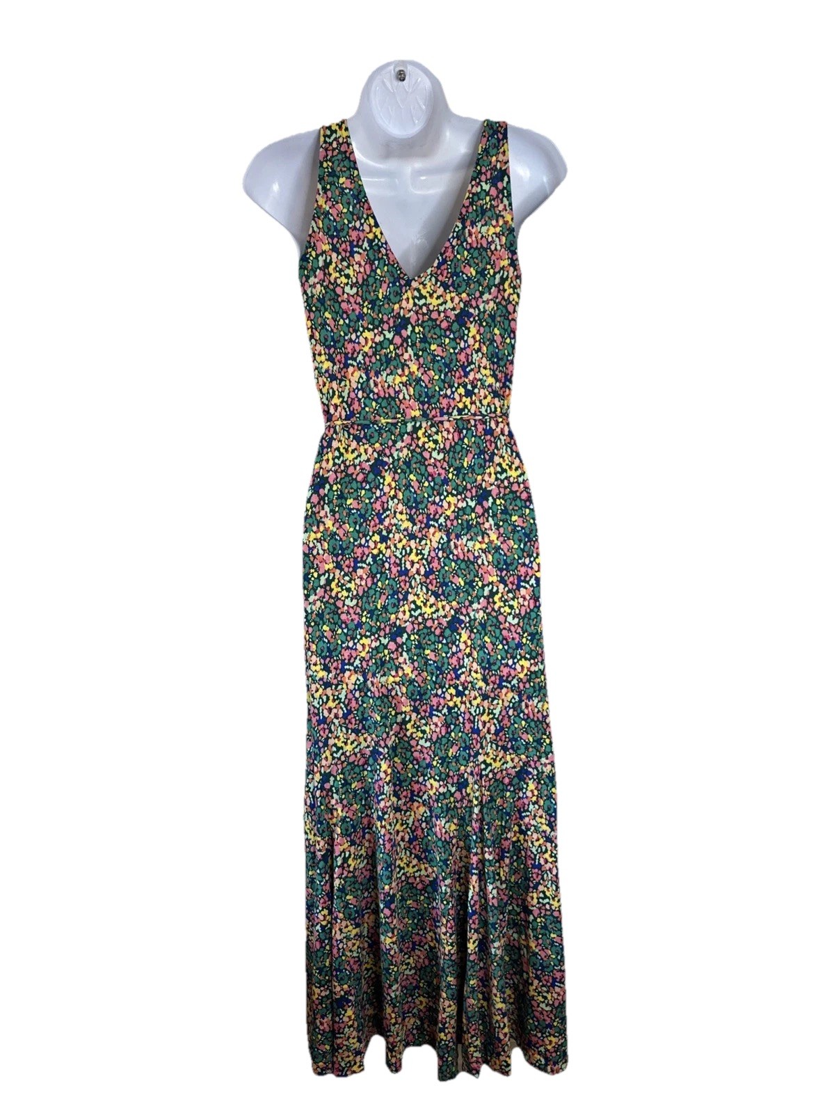 Loft Medium Cottagecore Flowy Floral Maxi D137 Vneck Dress
