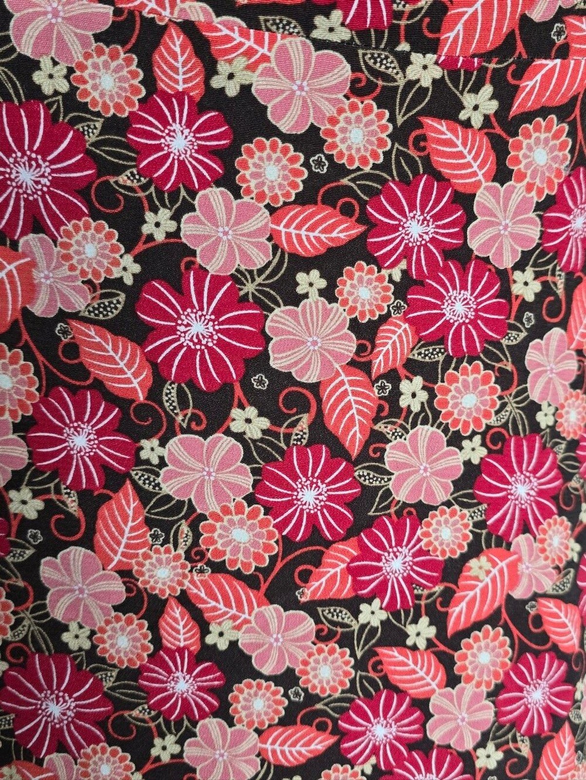 LOFT Vintage Pink & Brown Floral Midi Slip Dress Size 6 Casual Cocktail Wedding