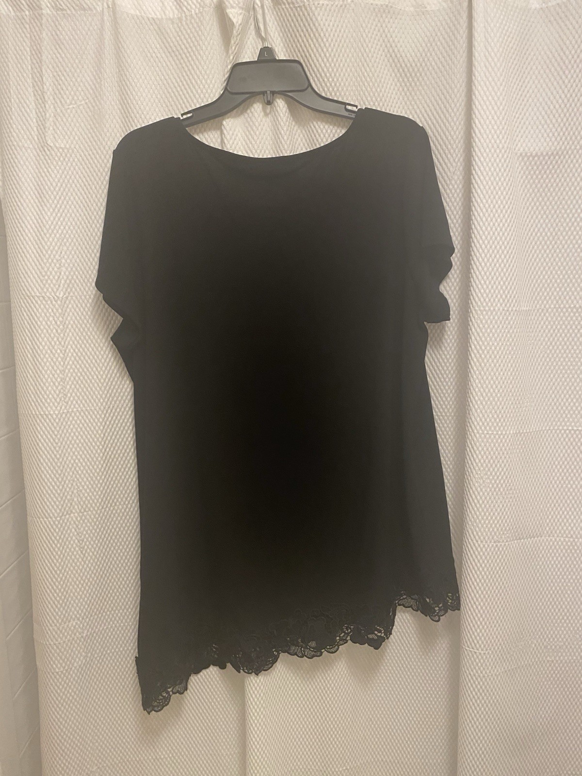 Dennis by Dennis Basso NWOT Black with Mesh Inserts Dress Sz XL