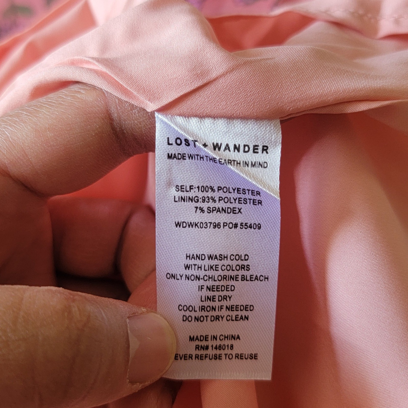 NWT Lost + Wander Pink Floral Venus Rising Mini Dress Babydoll Puff Sleeves Med