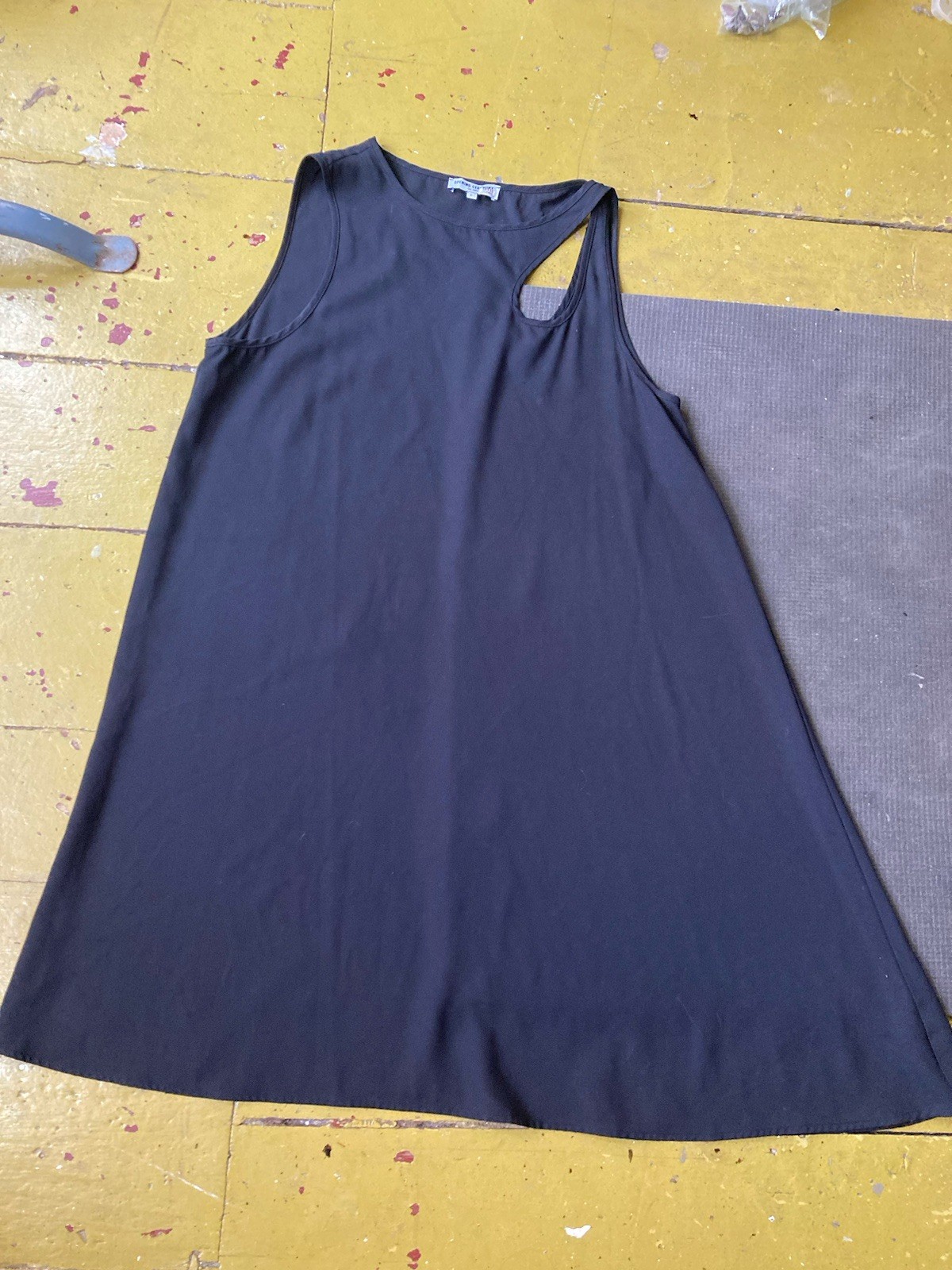 Opening Ceremony Asymmetrical Shift Dress Size 2 Black Cut-out Minimalist EUC