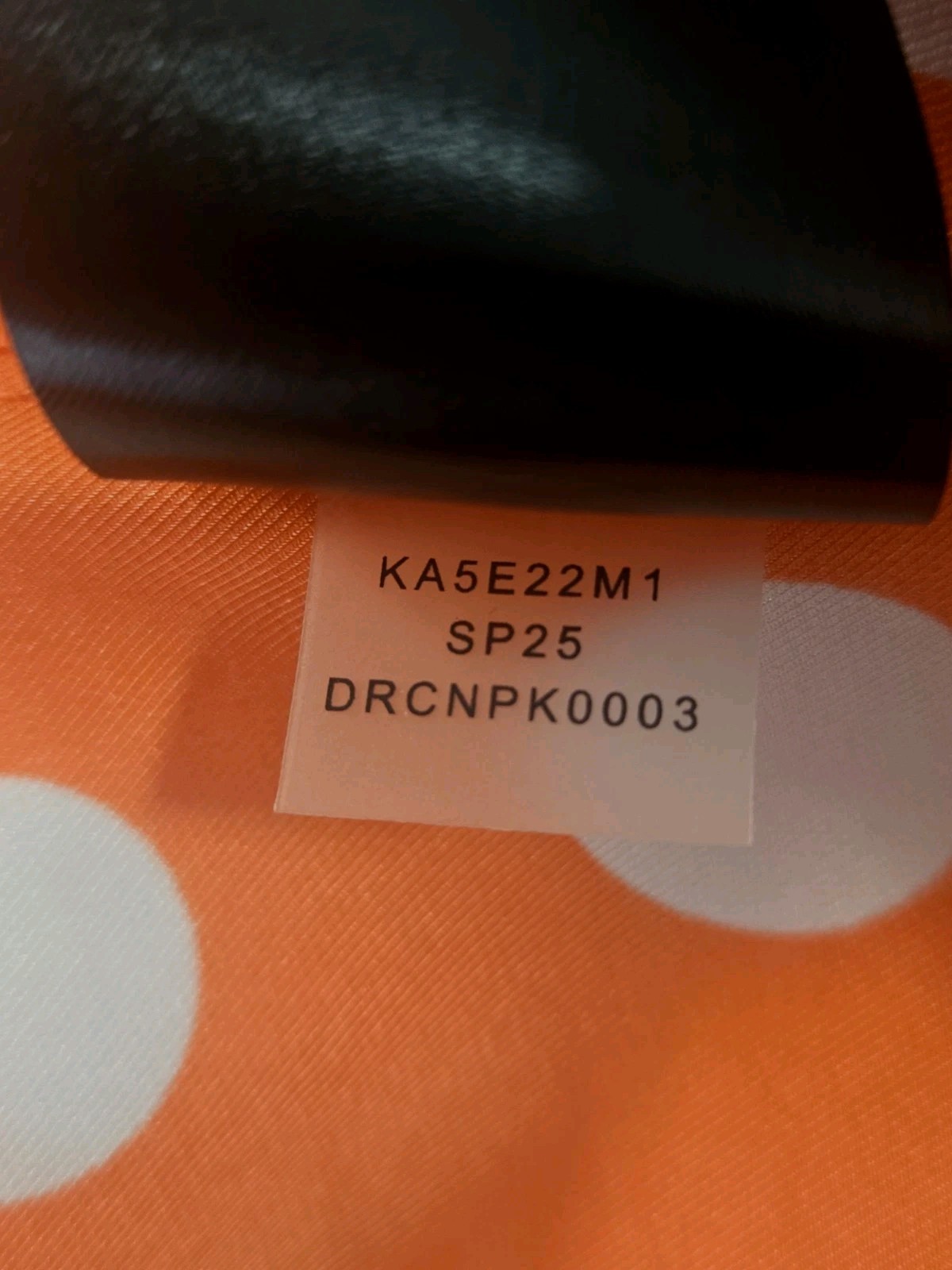 Donna Karen New York Orange Dot Print V-neck Halter Style MIDI Dress Size 4 NWT