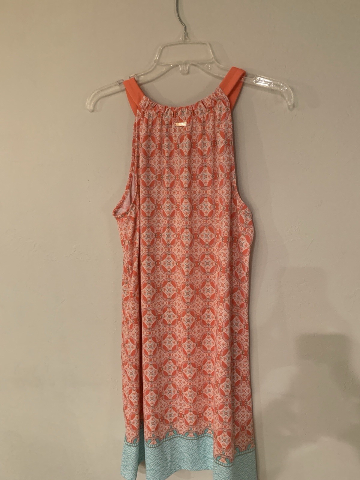 Cabana Life Midi spf 50+ Sleeveless Geometric Shift Dress retail $134
