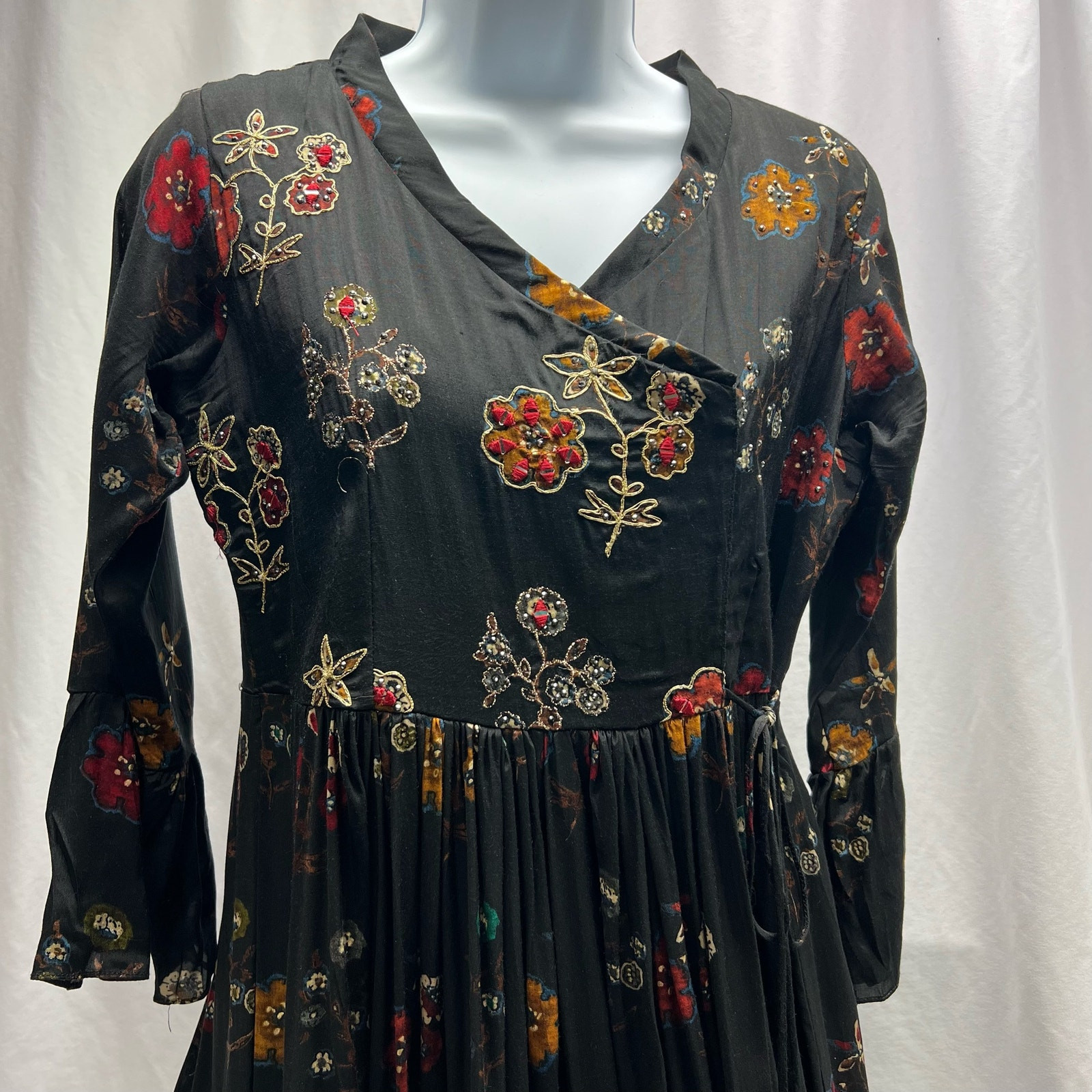 Sewberry by Fashion Earth Maxi Dress Hanfu Fit & Flare Women’s Size Medium