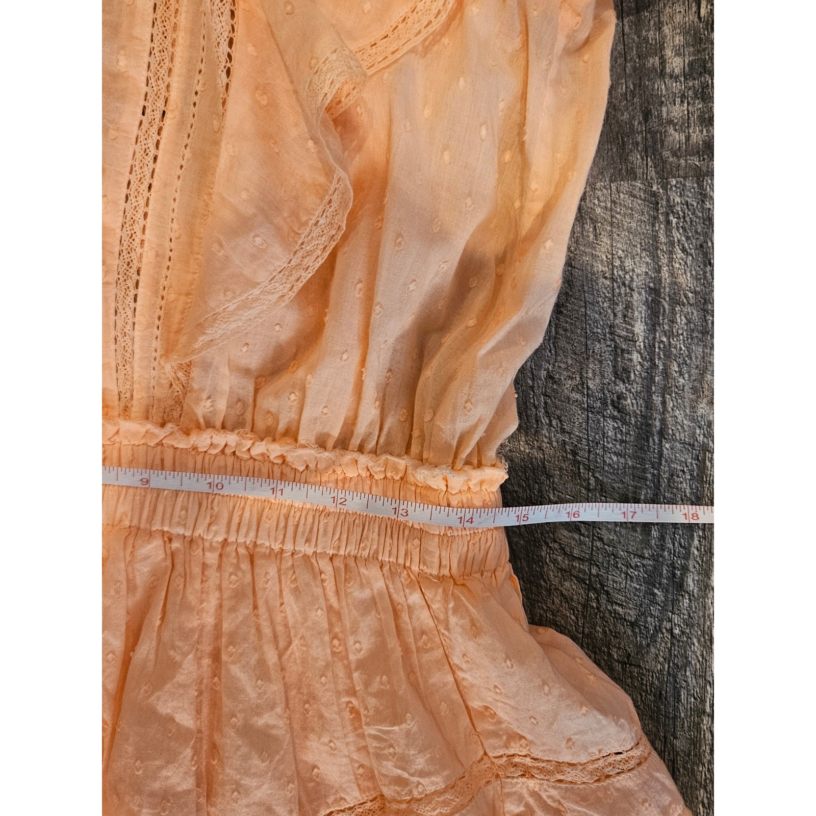 LoveShackFancy Natasha Heritage Dress peach blossom large