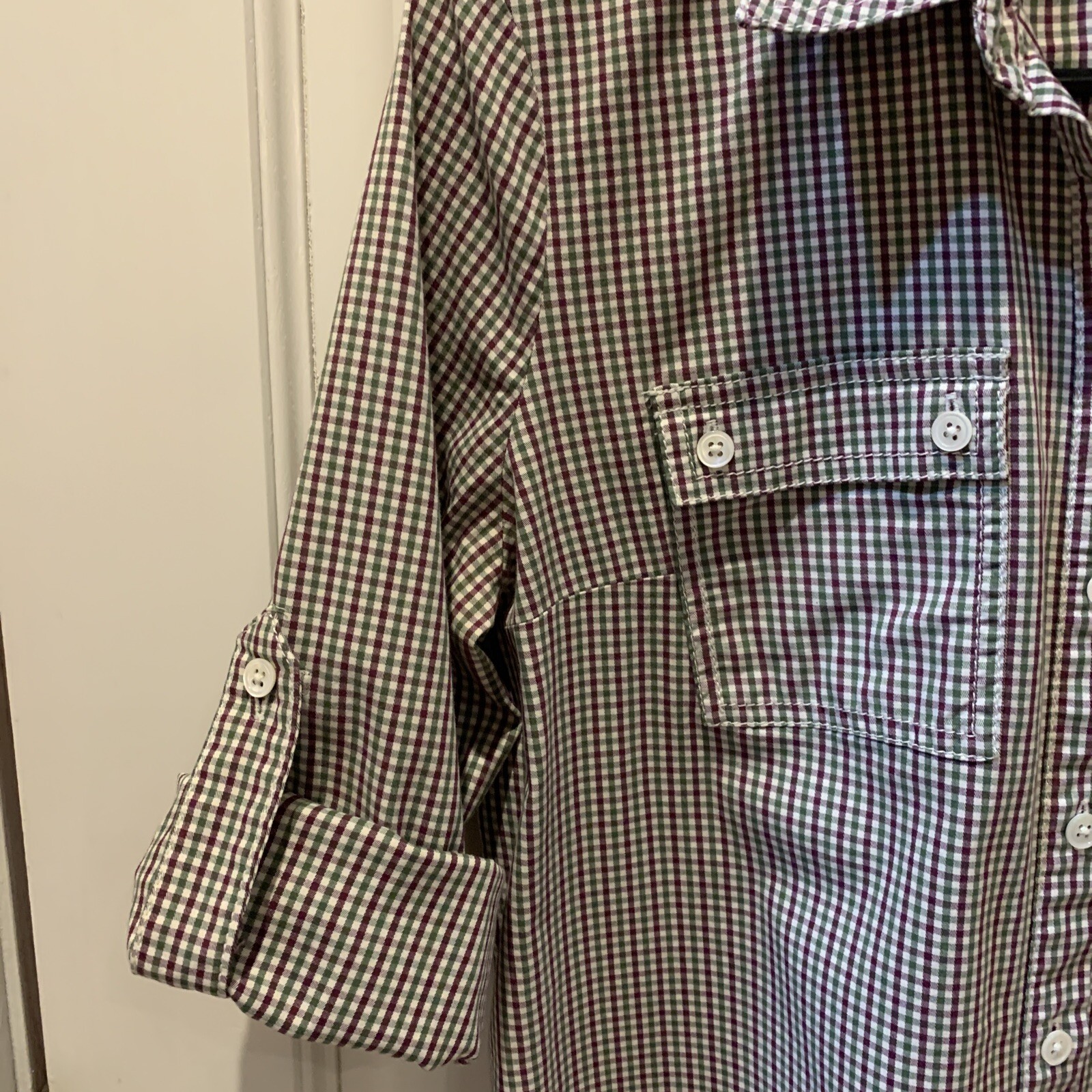 Lands’ End Canvas Button Up Shirt Dress, Size 10