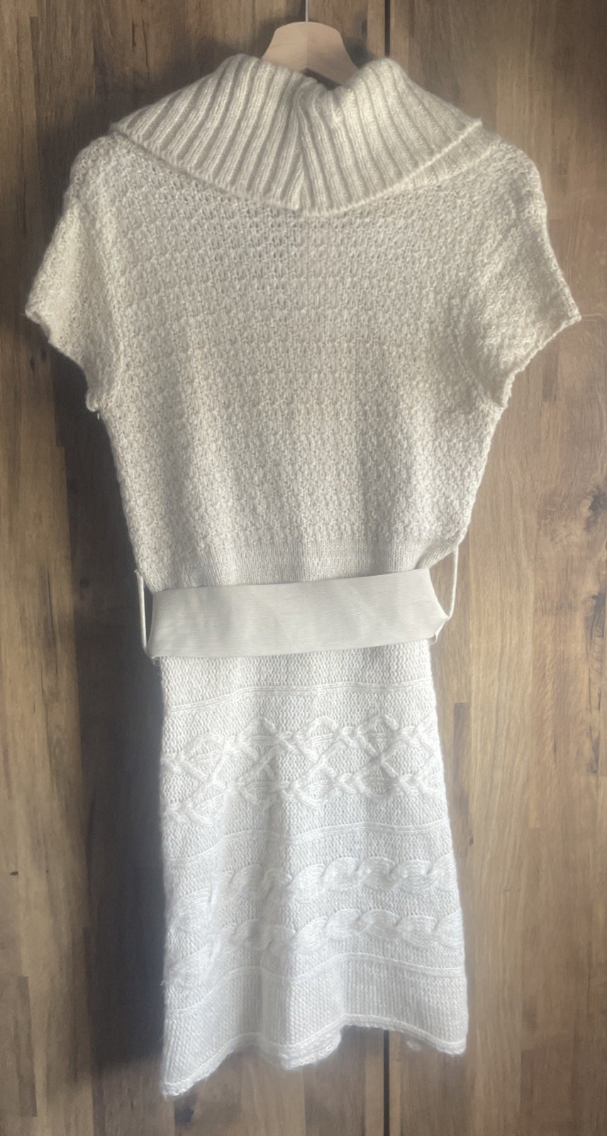NEW Jane Norman Stone Cowl Neck Belted Knitted Dress – Size 12 NWT –Vintage Y2K