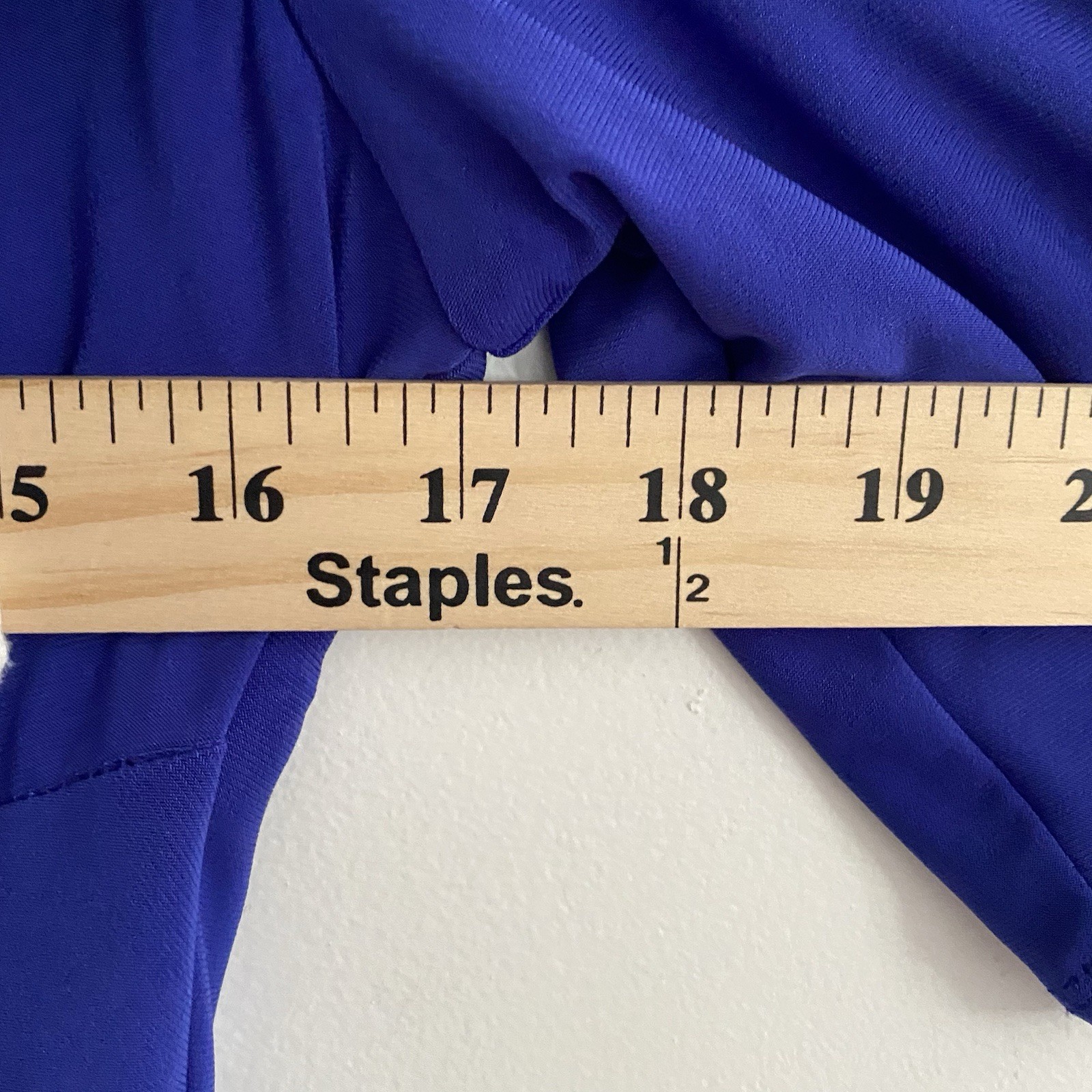 Lauren Ralph Lauren Womens 8 Cobalt Blue Draped Dress Slinky Stretch