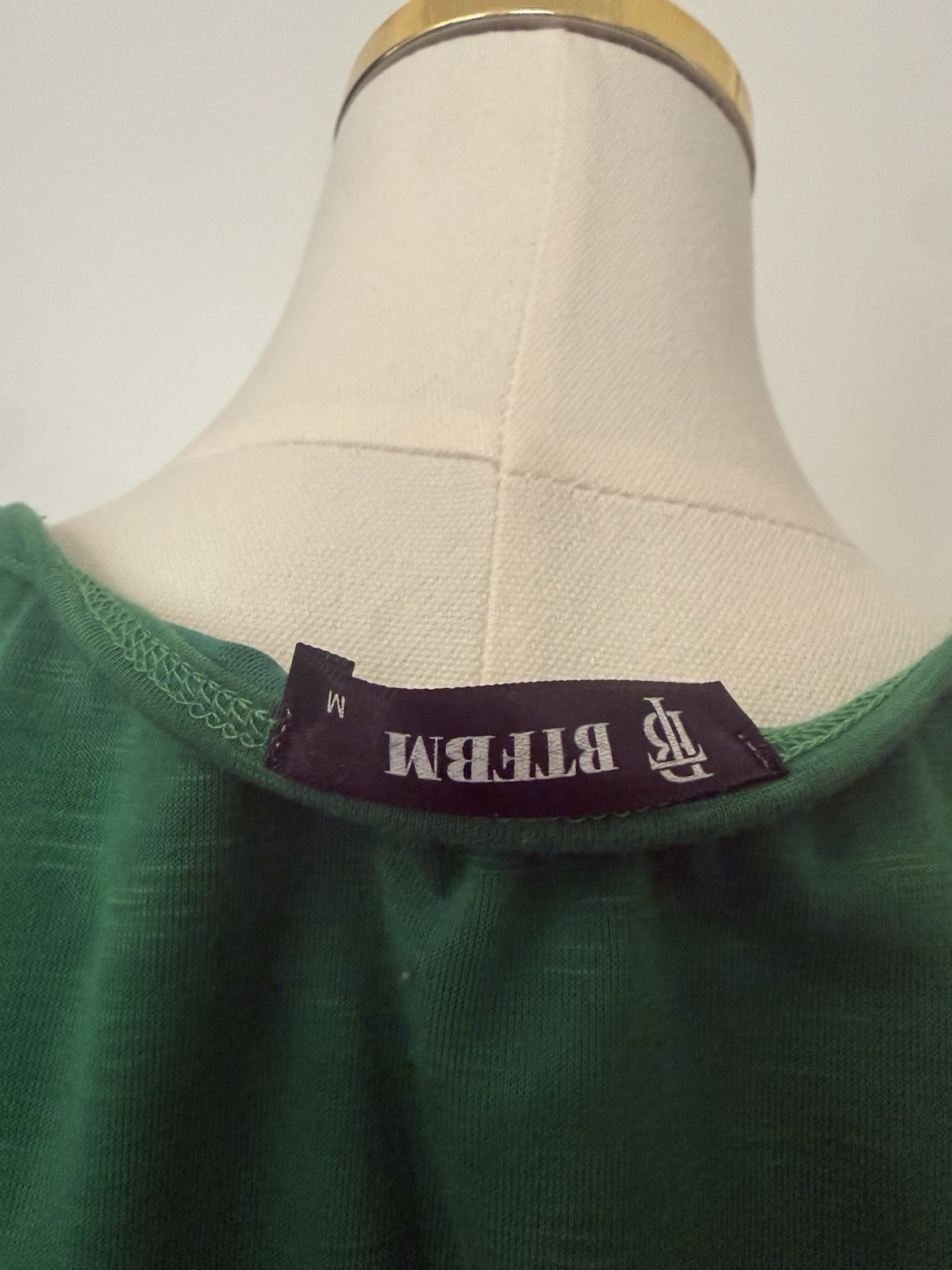 Long Sleeve Green dress With Ruched Side Medium