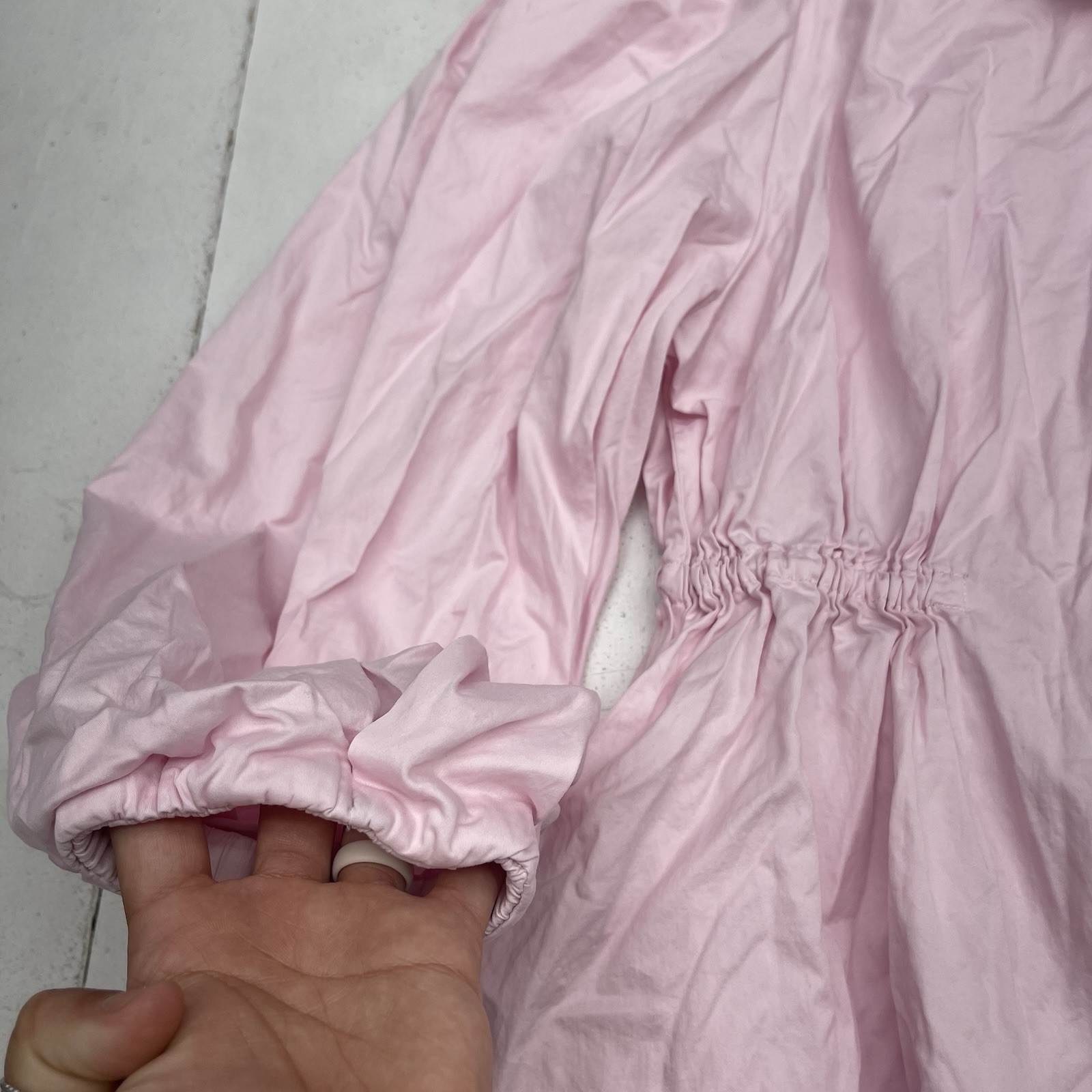 Aureta Pink Fairy Floss Daisy Button Up Mini Dress Women’s Size Medium
