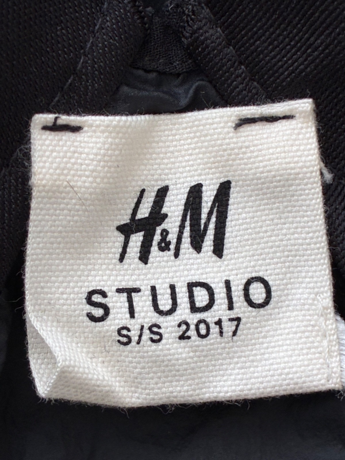 H&M STUDIO Black Parachute Dress 2017 L
