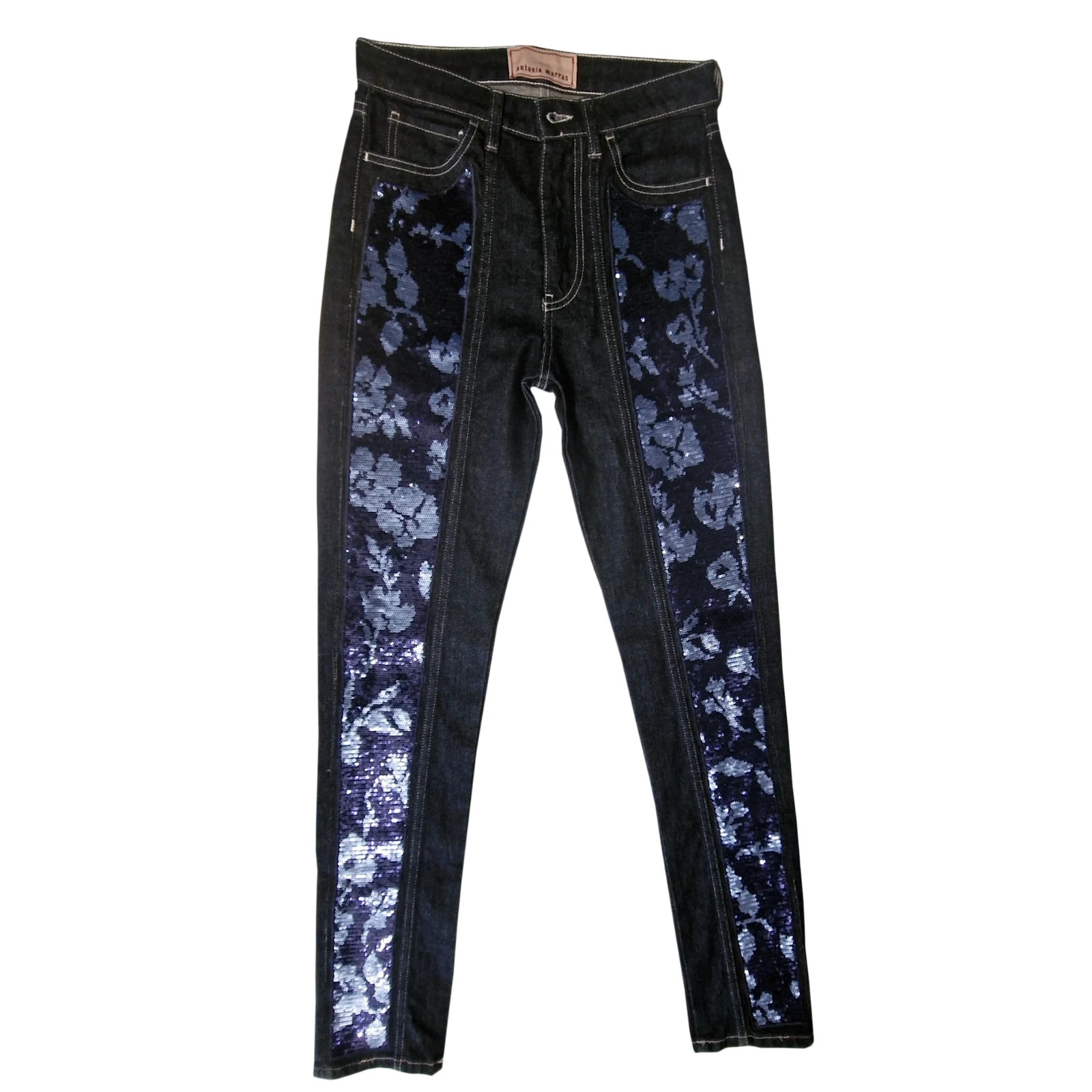 ANTONIO MARRAS Sequin Jeans Size 26 CHARITY AUCTION