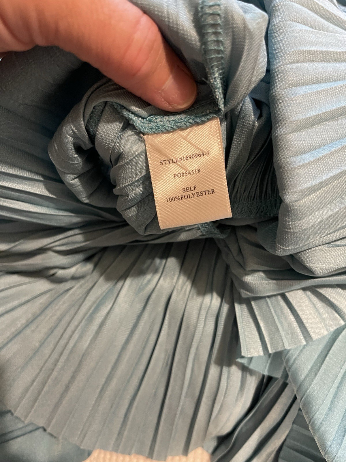 Current Air Cara Sleeveless Ruffle Neck Pleated Teal Mini Dress L