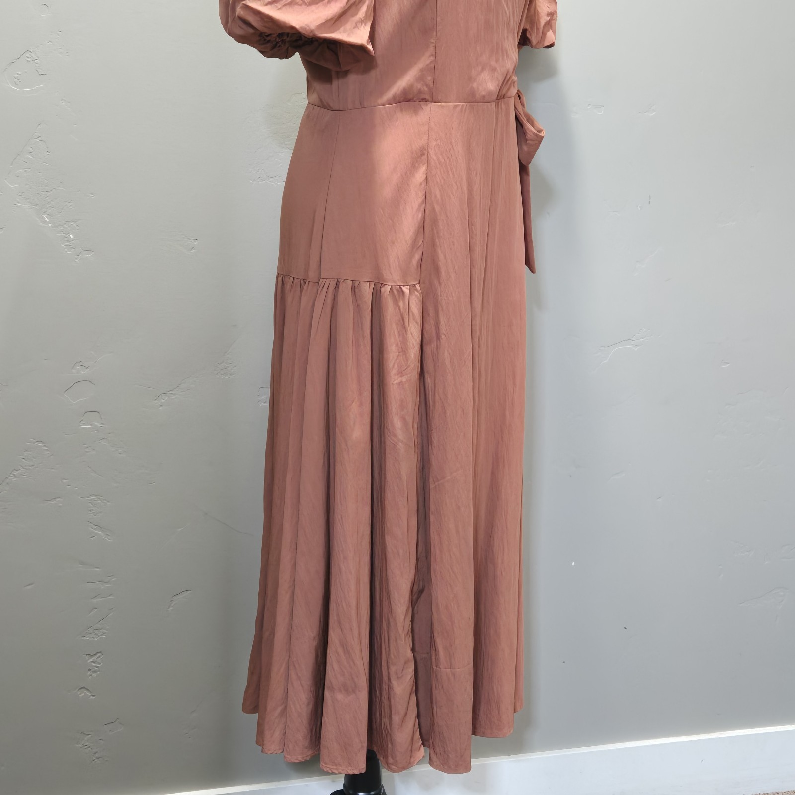 Bohme Maxi Dress Womens Sz Medium Rust Copper Bohemian Romantic