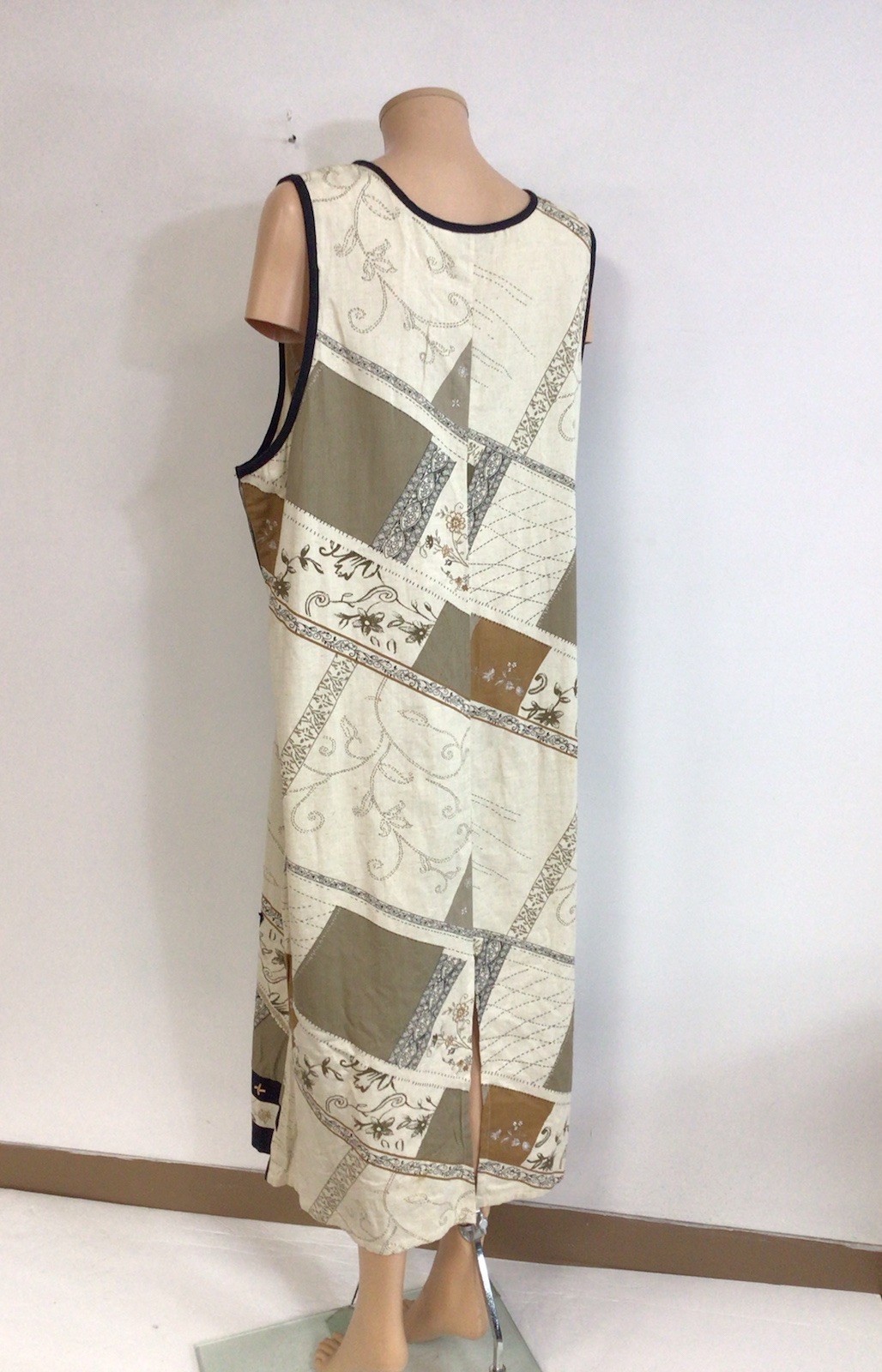 Fashion Bug Patchwork Maxi Dress Y2K Womens 20
