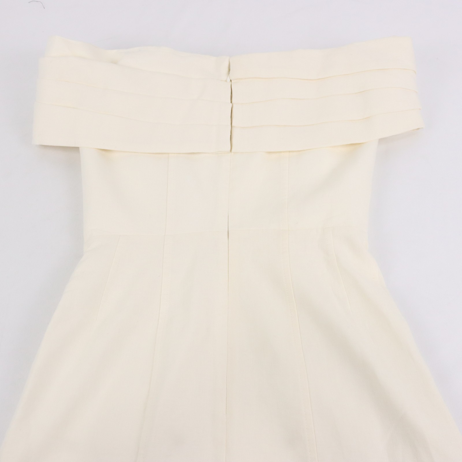 Nicholas Ariana Linen Blend Twist Front Midi Dress In Ivory Women’s Size 2