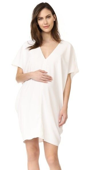 Hatch Maternity Women’s THE SLOUCH DRESS White Size P (petite) NEW