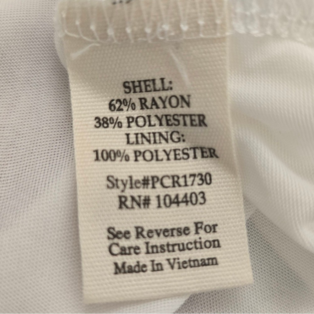Perch By Blu Pepper White Pink Striped Embroidered Babydoll Dress Plus Size 2XL
