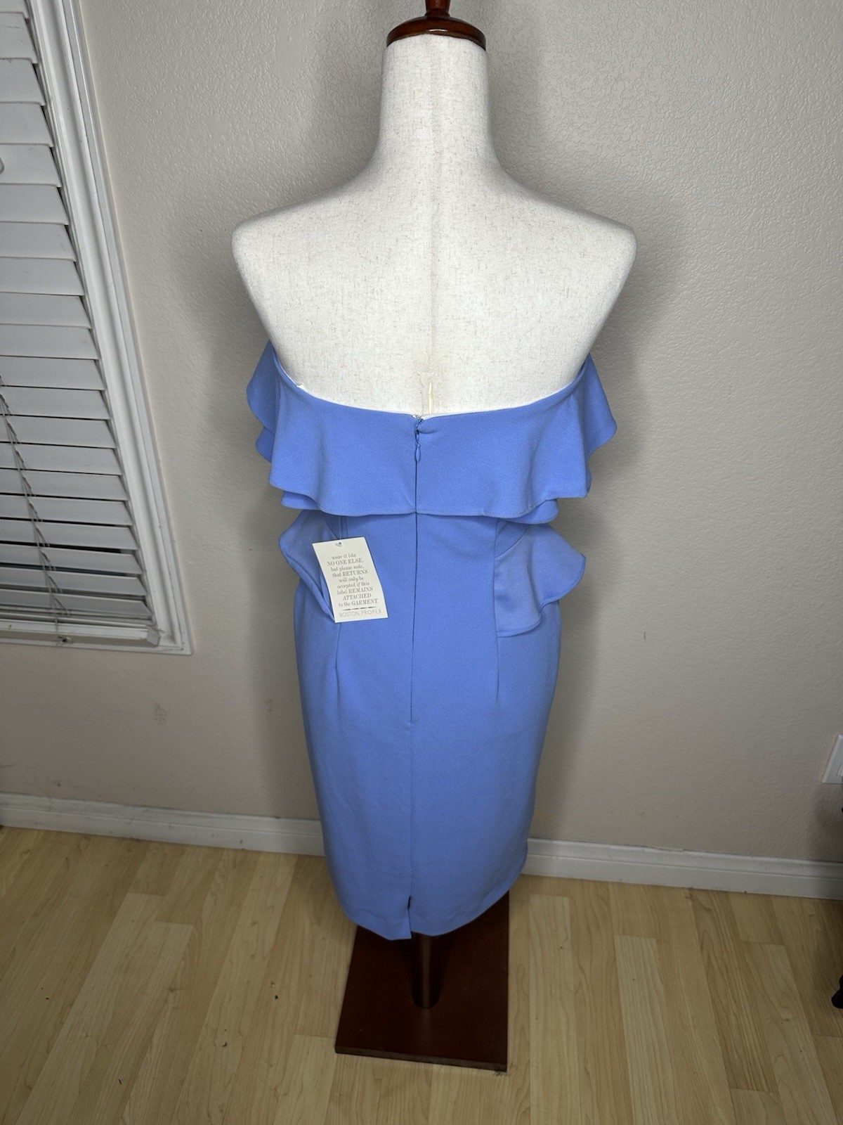 Alexia Admor Women’s Strapless Dress Style #D2772 Blue Sz 6 NWT Romantic Lined