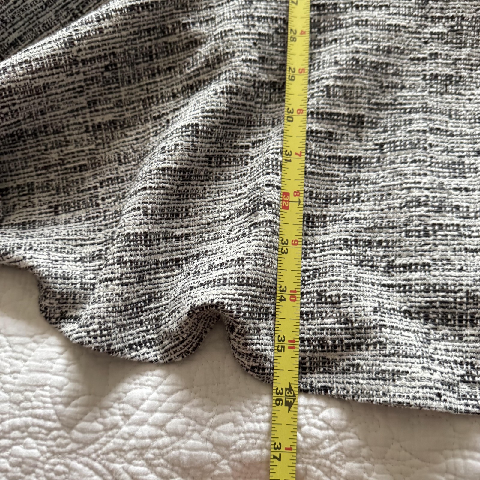 Gilli Dress Womens Large Gray Wrap 3/4 Sleeve Ruffle Hem Knee Length Old Money