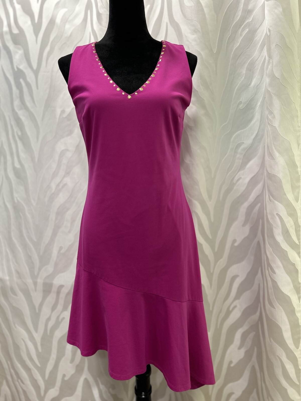 Bar lll Magenta Sleeveless Fit & Flare Mermaid A-line Dress Size M