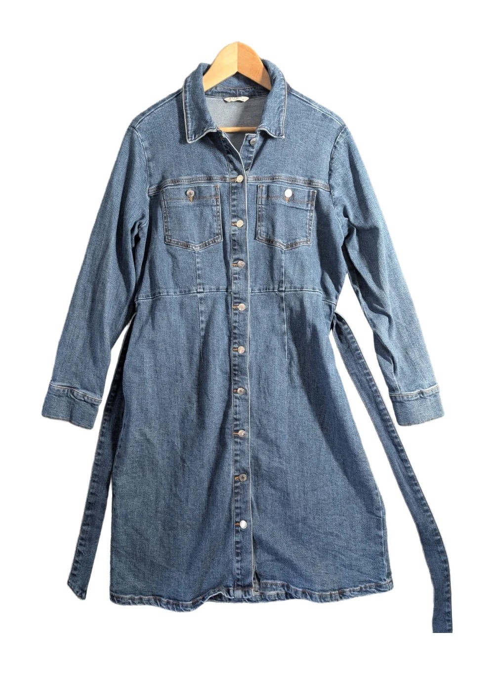 Papaya Denim Womens Dress Size 16 42in Length 99% Cotton 1% Elastane Wash at 30c