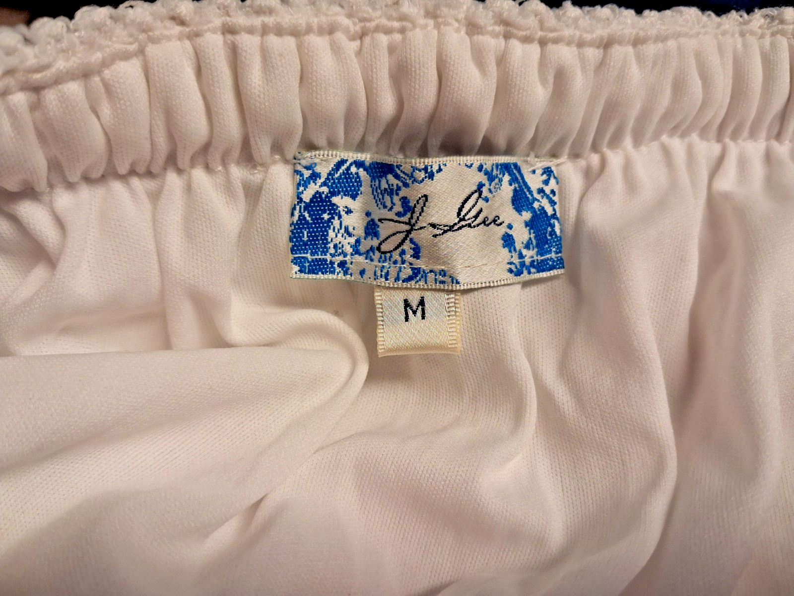 J GEE Lace Bodice ROMPER Soft White Special Occasion Romantic Sz M