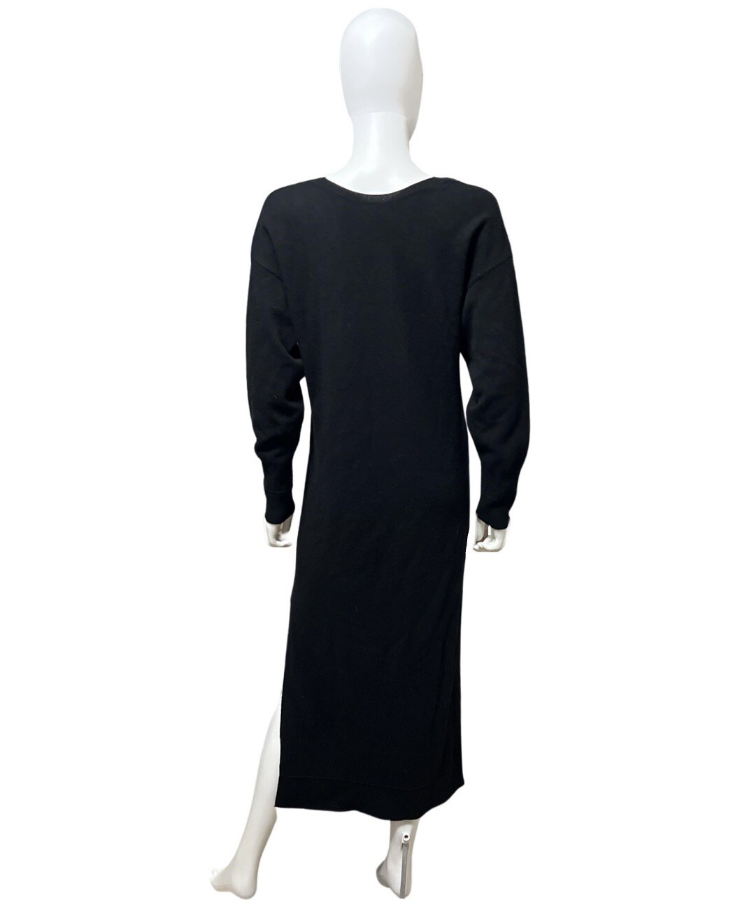 Remain Birger Christensen Black Wool Slit Dress Women’s Size US 2
