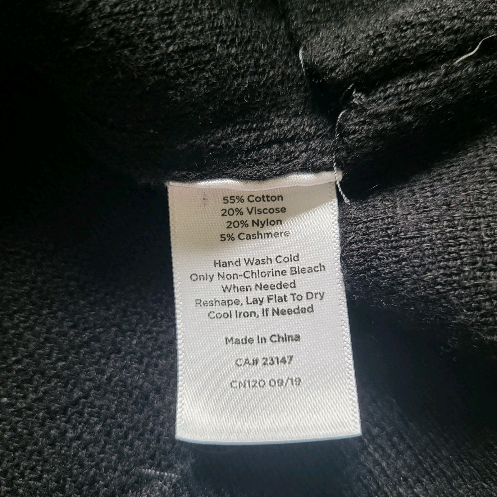Talbots Sweater Dress Medium Petite Black Gray Colorblock Cashmere Blend Classic