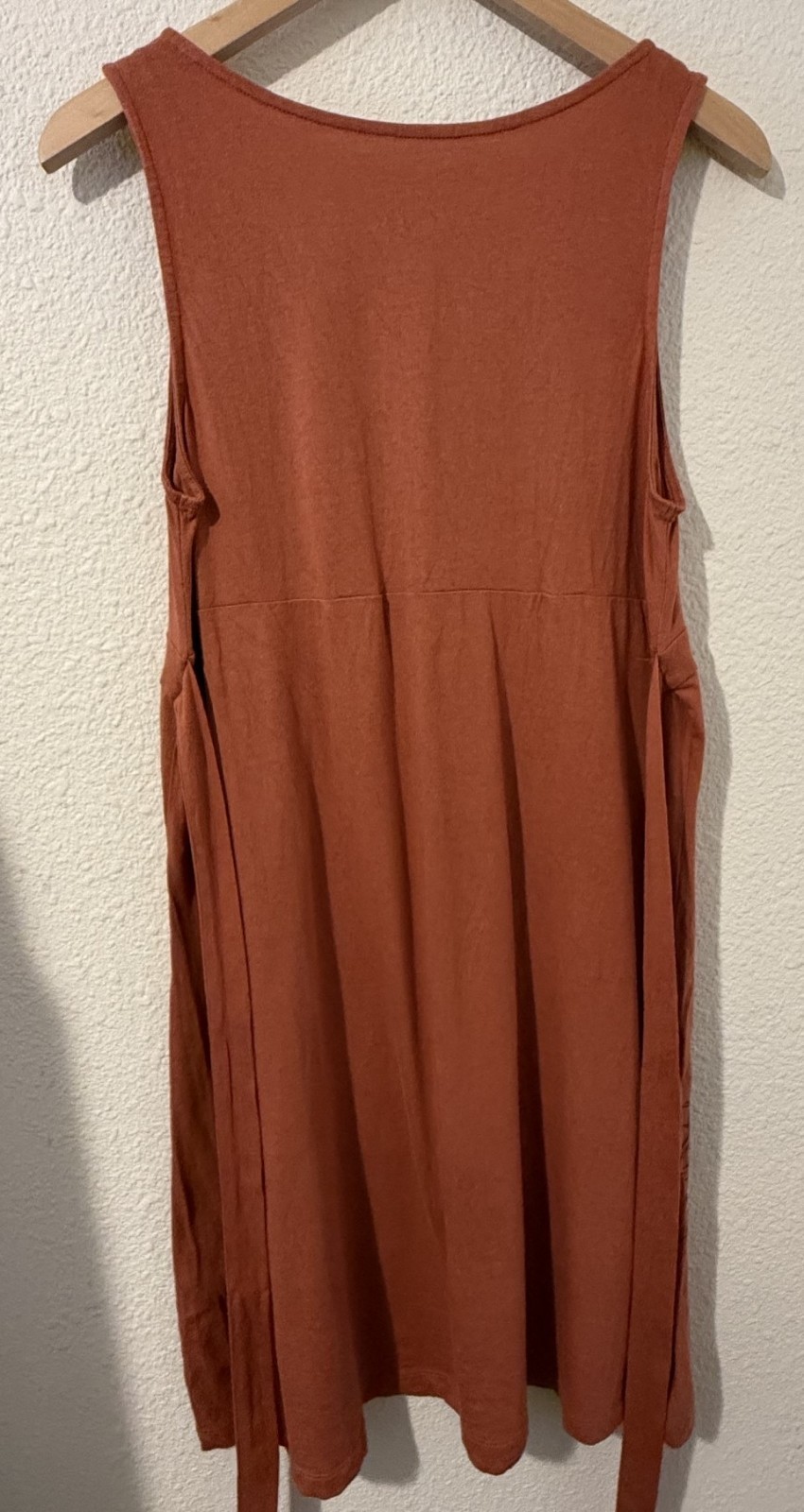 Sonoma Life+Style Rust Orange Sleeveless midi Everyday Dress Women’s Size Large
