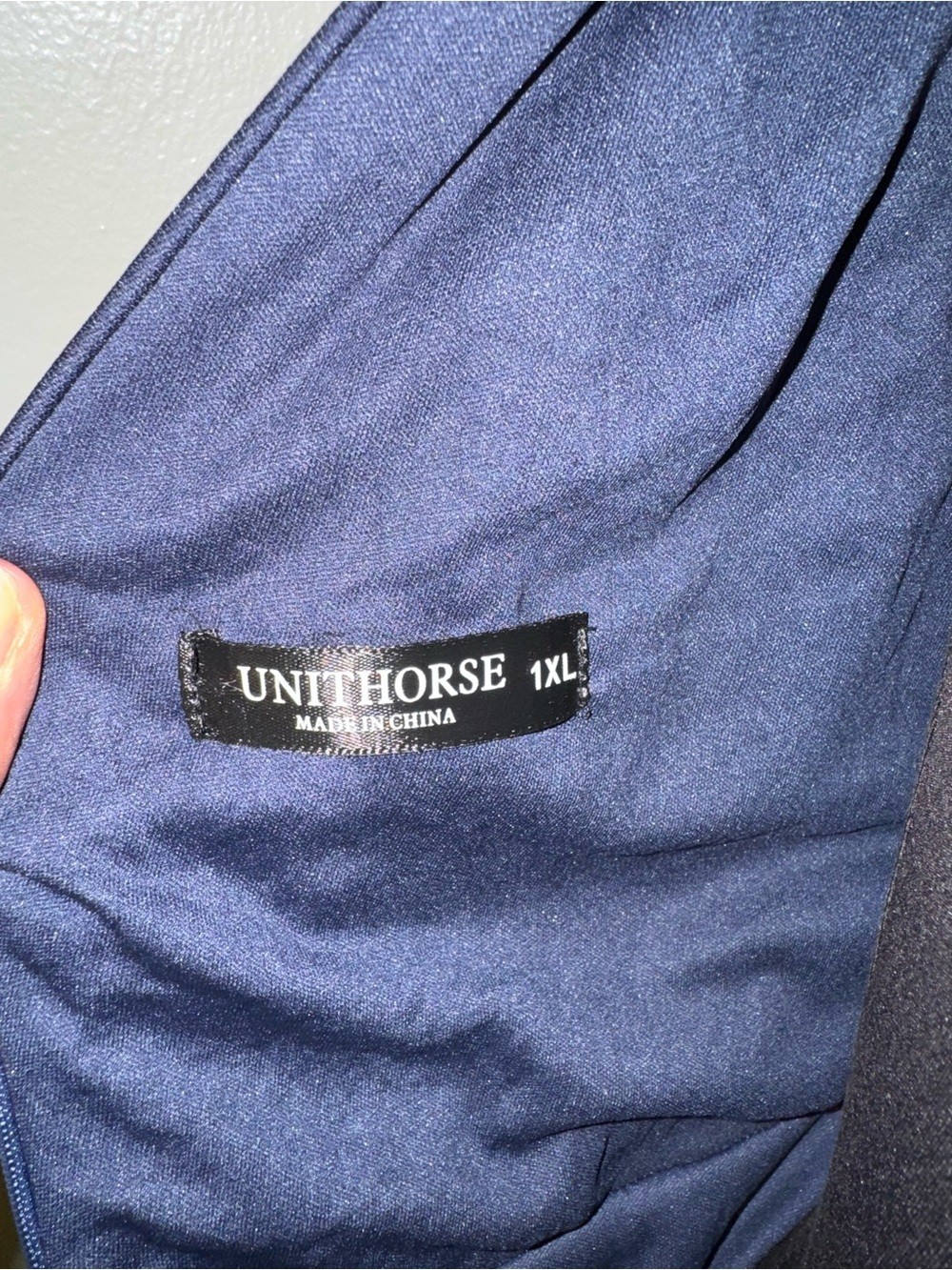 UNITHORSE Navy Iridescent Sequin Formal Gown Plus Size 1XL