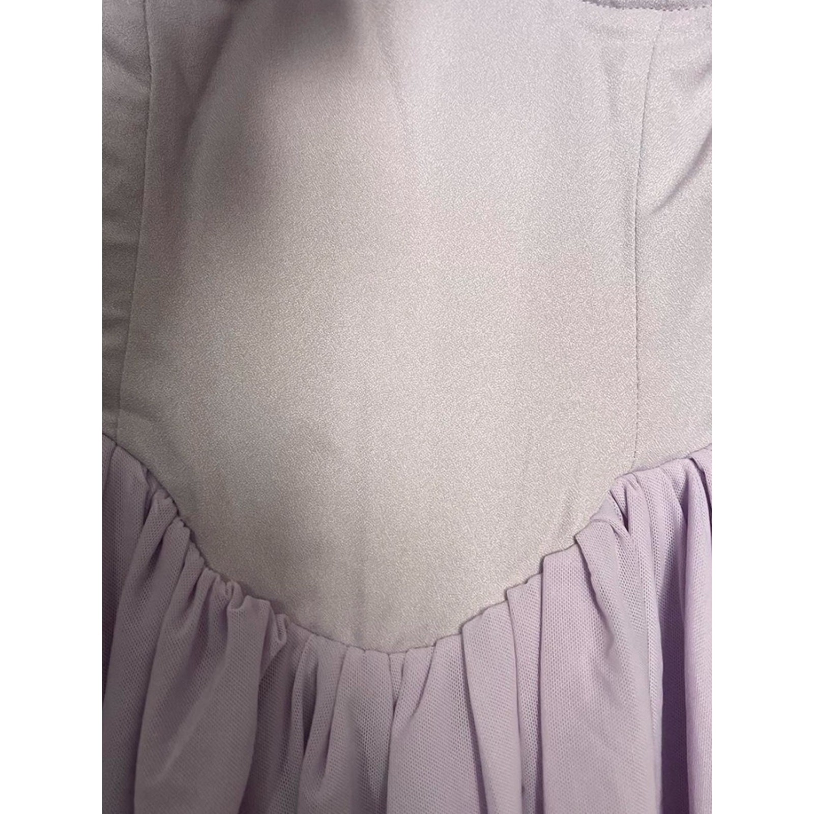 NWOT For Love Bell Lilac Bow Corset Mini Dress Size Small
