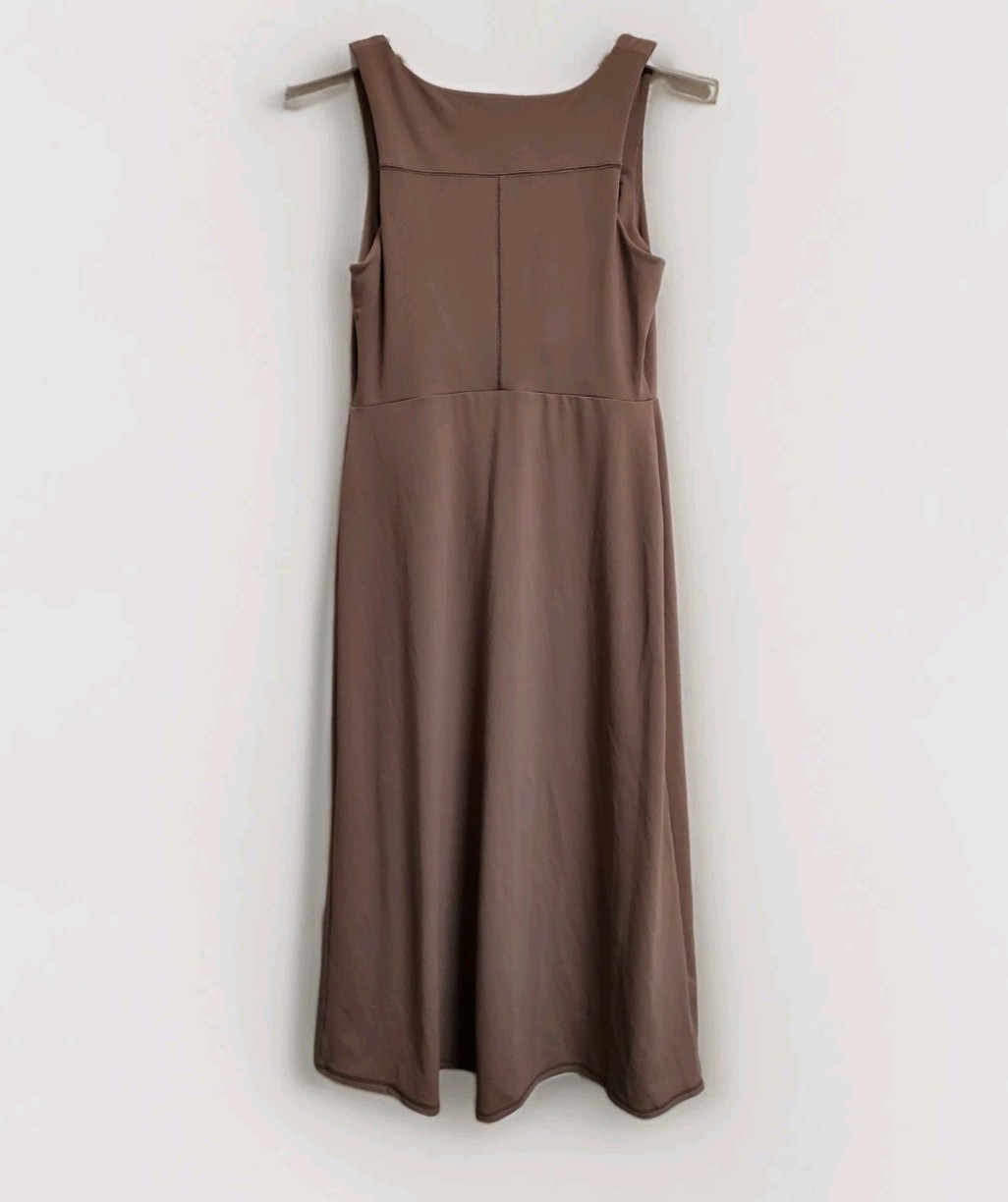 🥥 Isabel Maternity by Ingrid & Isabel Slit Active Midi Dress Size S🆕️