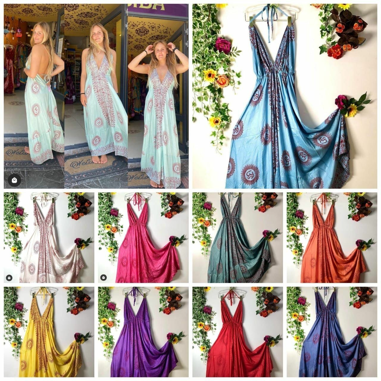 Lot 50Pc Hippie Boho Tunic Sundress Indian Multi Beach Gypsy Rayon Dress